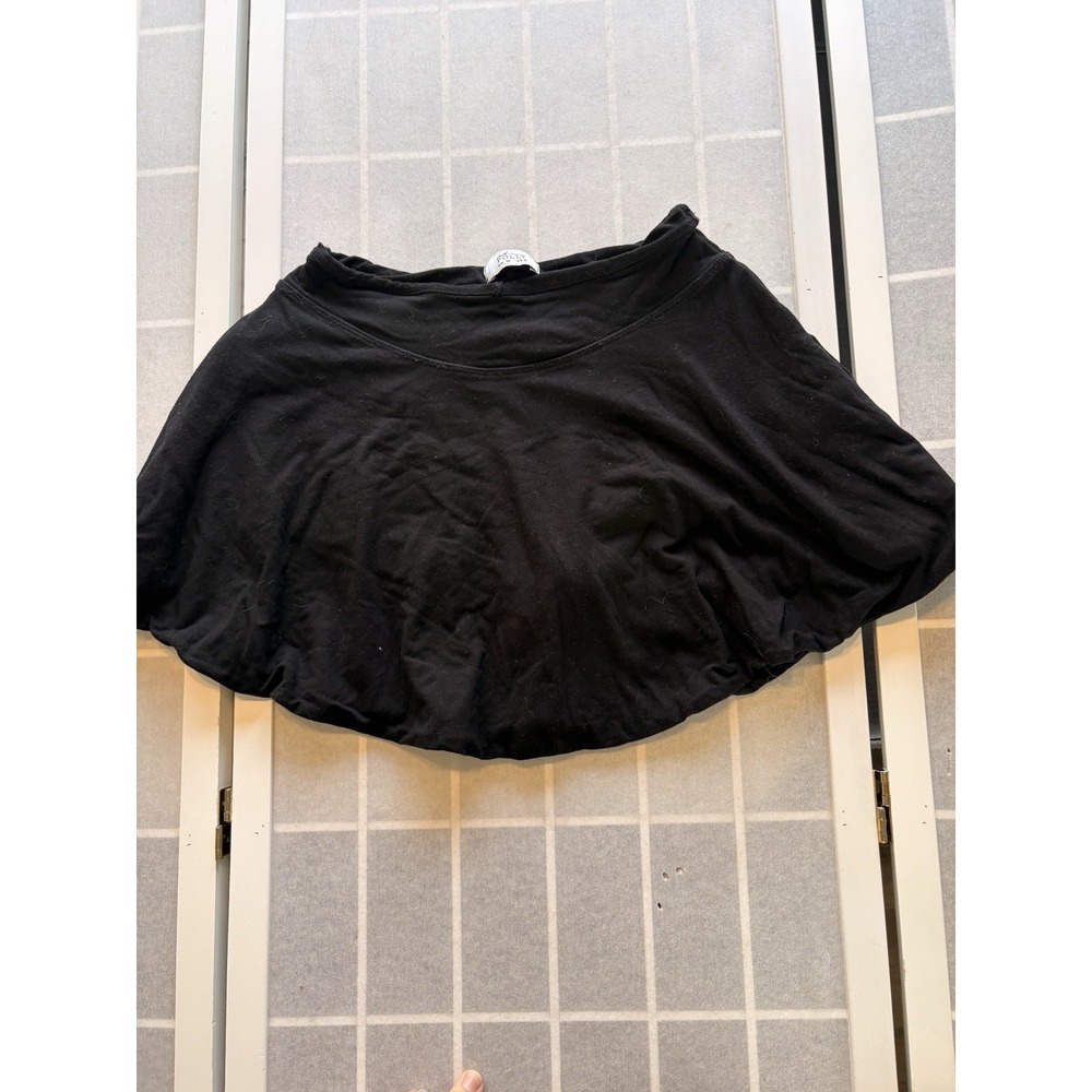OH POLLY Mia Mini Skort Black Modal‎ Coquette Skater Skirt Shorts Sz 6 V-waist